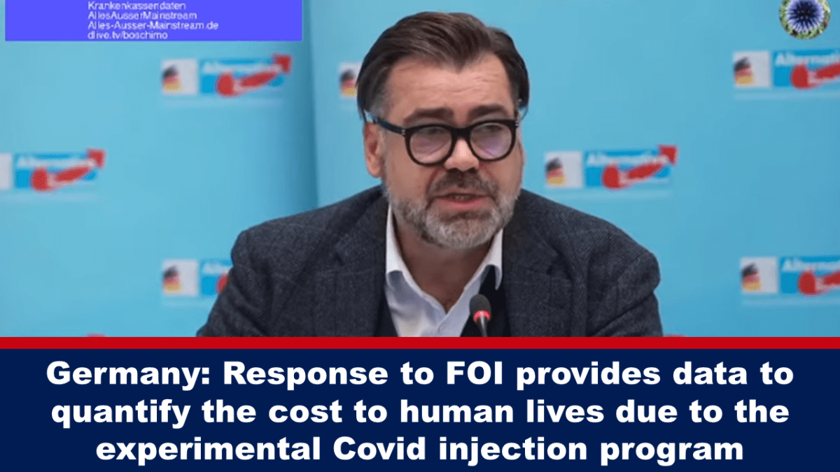 Germany: FOI response provides data to quantify cost of lives of experimental Covid injection program