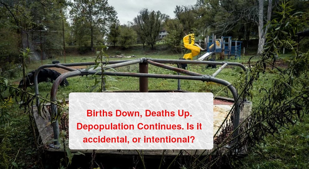 Is the depopulation we are seeing planned or random?  December Births and Deaths