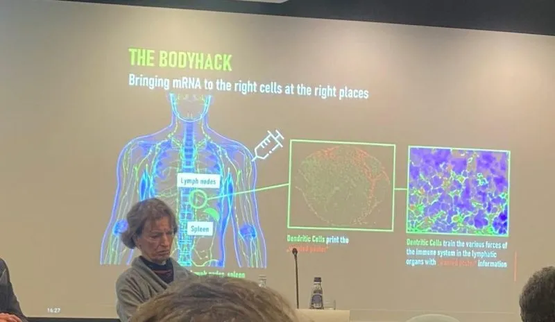 The inventor of lipid nanoparticles knew that mRNA doesn't stay in your arm