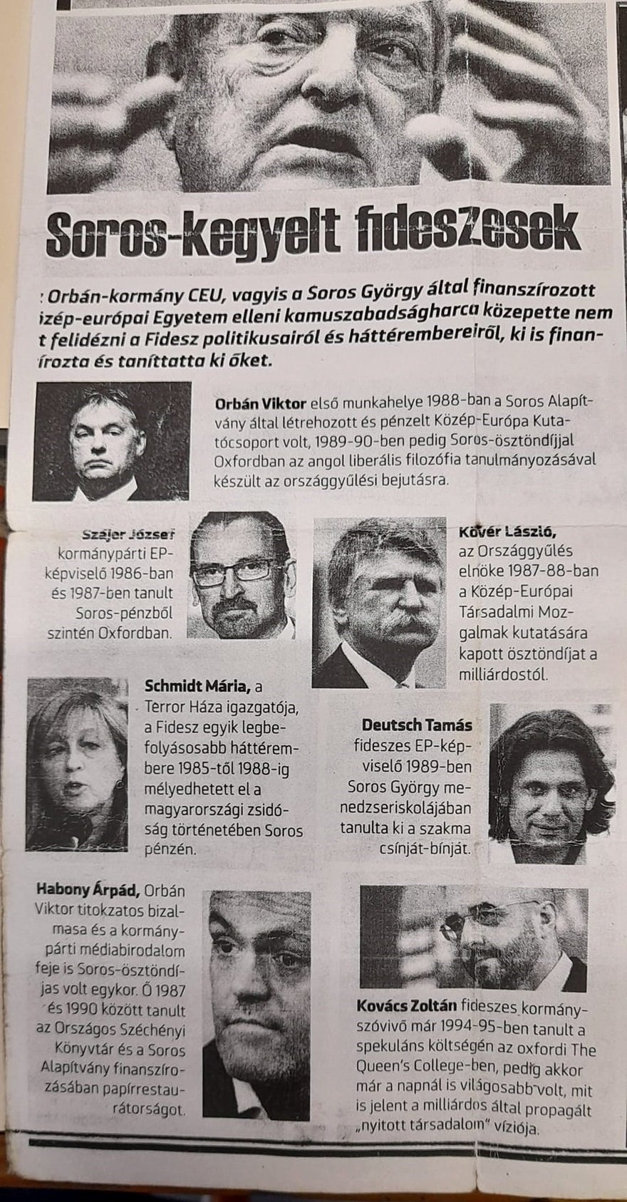 Fidesz graziato da Soros