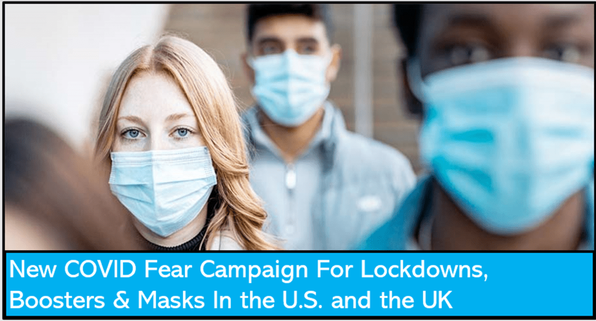 Bagong kampanya sa takot sa COVID para sa mga lockdown, booster at mask sa US at UK