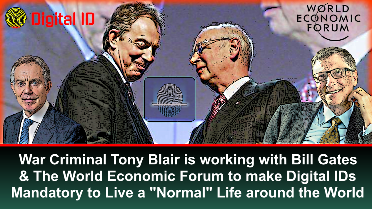 Ang kriminal ng digmaan na si Tony Blair ay nagtatrabaho sa WEF at Bill Gates