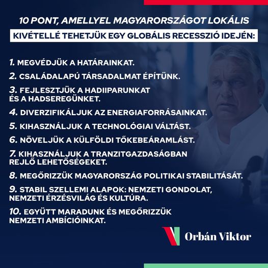 Viktor Orbn on maddelik bir plan aıkladı