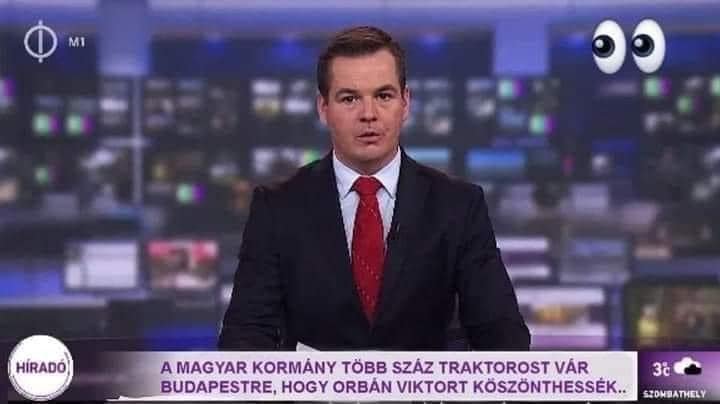 M1 News: Macar Hkmeti, Viktor Orbn'ı karılamak iin yzlerce traktr srcsnn Budapete'ye gelmesini bekliyor